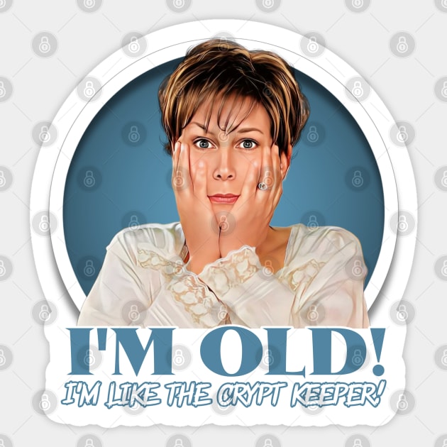 Freaky Friday - Jamie Lee Curtis Sticker by Indecent Designs